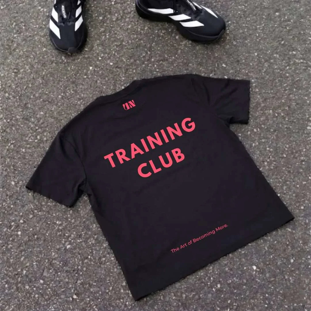 Oversize workout, gyming, running, and doing mma  tshirt for mens  from unproven with design on back Training club