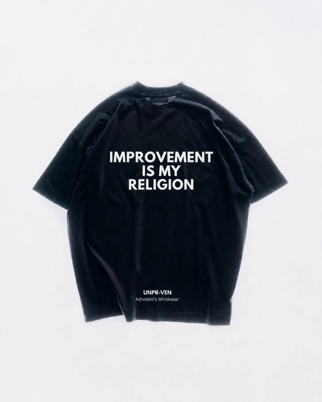 Improvement Is my Religion Oversize T- Shirt Black