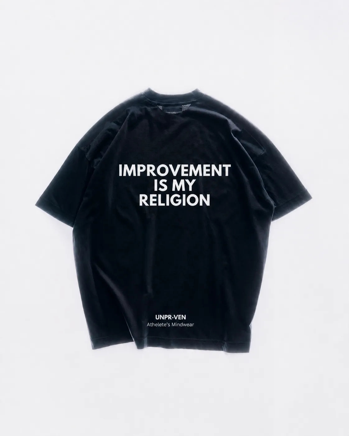 Improvement Is my Religion Oversize T- Shirt Black