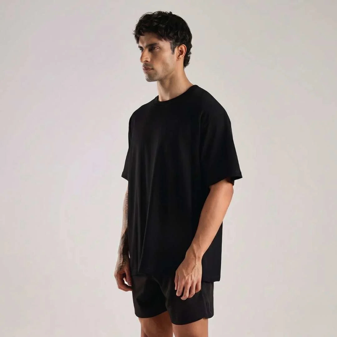 Oversize boxy fit black color UNPROVEN t shirt best forj workout , gyming, running, mma